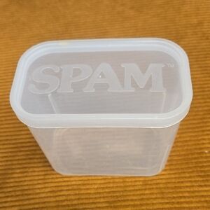 SPAM Clear Storage Container With Lid Vintage Hormel Foods